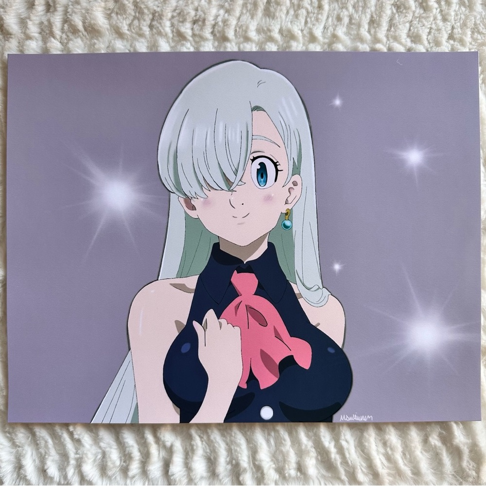 Elizabeth from Seven deadly sins digital art anime print